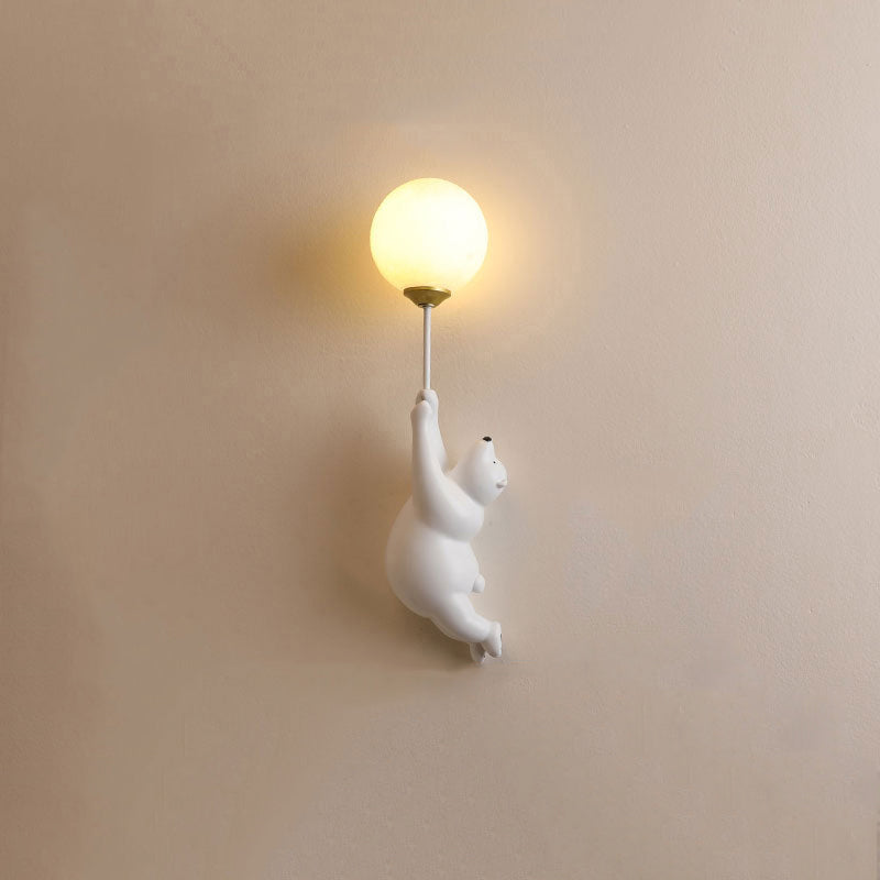 BalloonBuddy Bear LED Wall Light for Kids Bedroom and Nursery
