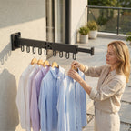 Retractable Wall Mounted Clothes Drying Rack