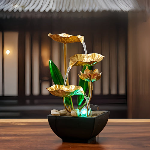 AquaZen Indoor LED Fountain Design Lotus