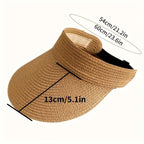 Packable Wide Brim Sun Visor Hat for Women