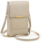 CarryEase Crossbody Phone Bag with Touchscreen Pocket and RFID Protection