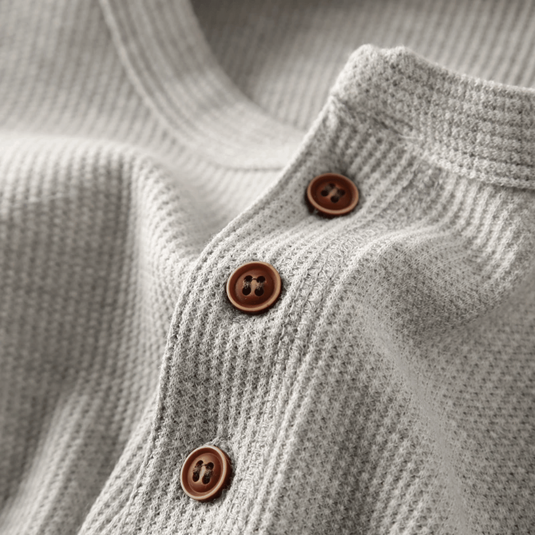 Ashcroft Henley T Shirt for Men Breathable Casual Button Neck Top