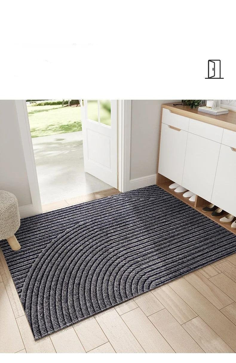 Silvéra Tapis de Porte Antidérapant Absorbant Moderne