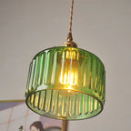 Lumicera Vintage Glass Cylindrical Pendant Light
