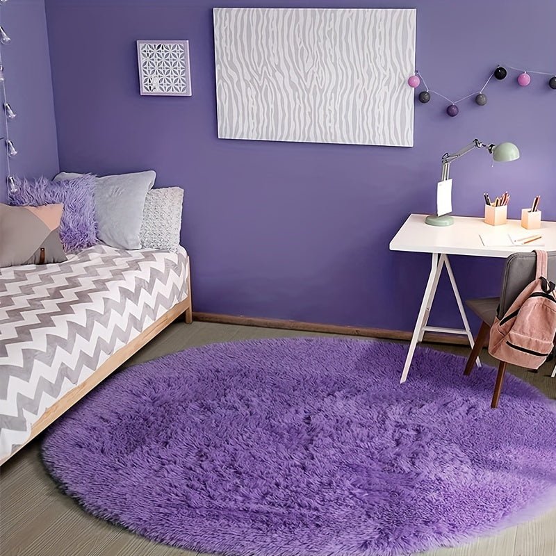 Nuvello Tapis Rond Moelleux Antidérapant