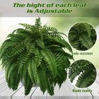 UV-Resistant Cascading Artificial Fern for Indoor and Outdoor Display