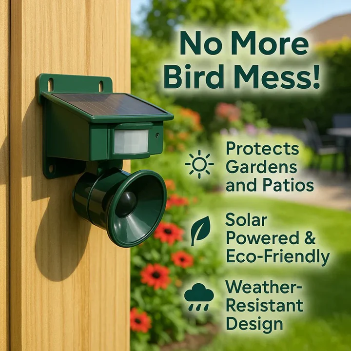 BirdGuard Motion-Activated Bird Deterrent | Weather-Resistant Outdoor Bird Repeller