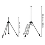 360-Degree Rotating Tripod Garden Sprinkler with Adjustable Coverage