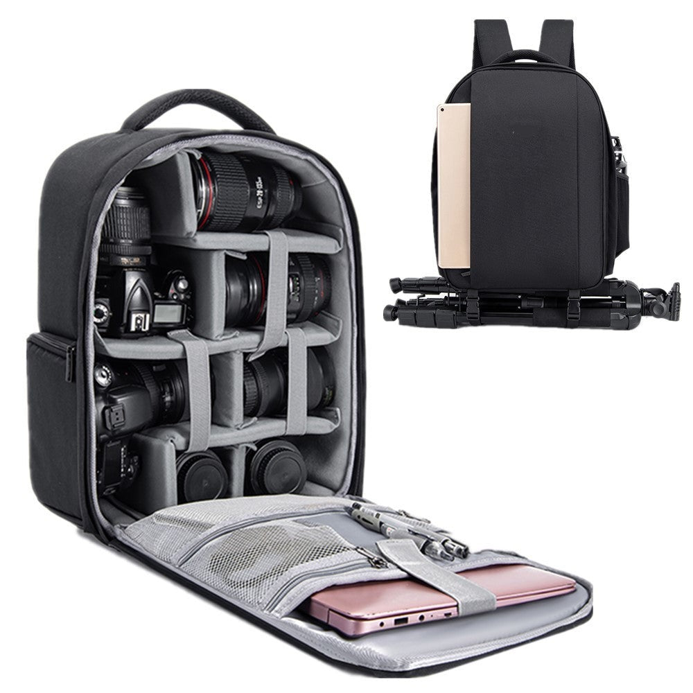 SnapGuard Waterproof Camera Backpack with Quick Access and Laptop Sleeve