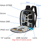 SnapGuard Waterproof Camera Backpack with Quick Access and Laptop Sleeve