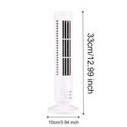 Compact Bladeless Tower Air Circulator | USB Powered Desktop Cooling