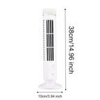 Compact Bladeless Tower Air Circulator | USB Powered Desktop Cooling