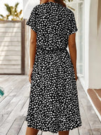 Elowen Printed Midi Dress for Women Lightweight Summer Casual Dress