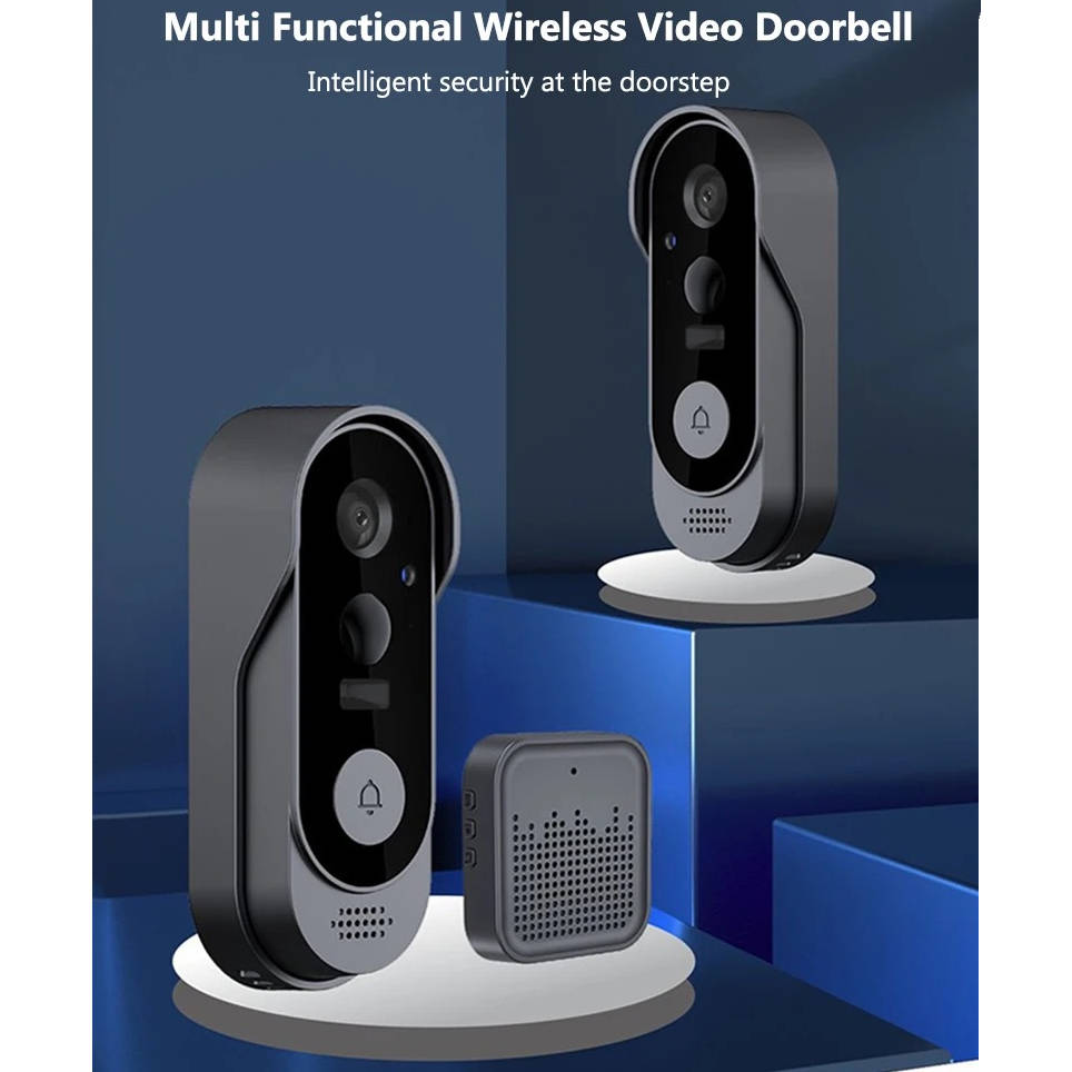 Smart Wireless Video Doorbell with Motion Detection and Night Vision