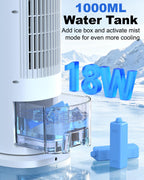 CoolComfort 4-in-1 Evaporative Air Cooler with Remote Control and Timer