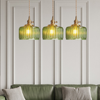 Lumicera Vintage Glass Cylindrical Pendant Light