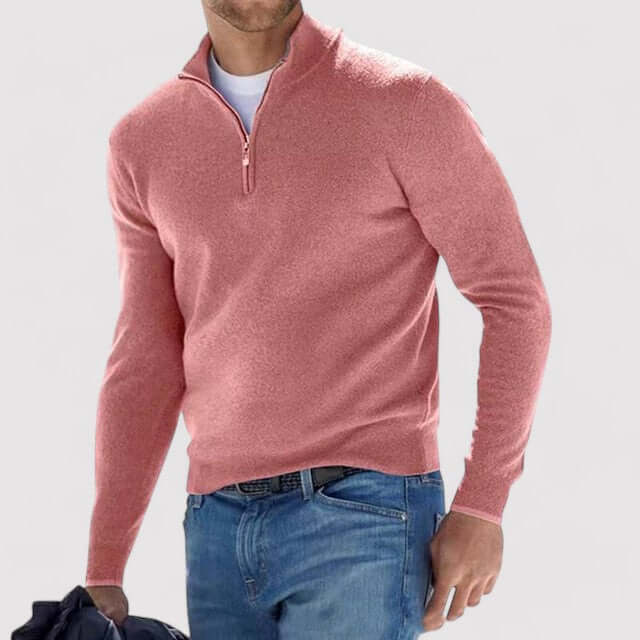 Northvale Half Zip Jumper for Men Lightweight Smart Casual Knitwear