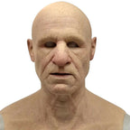 Premium Realistic Latex Transformation Mask with Detailed Beard