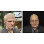 Articulated Senior Character Latex Mask with Moving Jaw