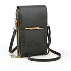 CarryEase Crossbody Phone Bag with Touchscreen Pocket and RFID Protection