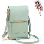 CarryEase Crossbody Phone Bag with Touchscreen Pocket and RFID Protection