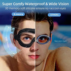 AquaVista Wide View Swim Goggles | Anti-Fog UV Protection Adult Goggles