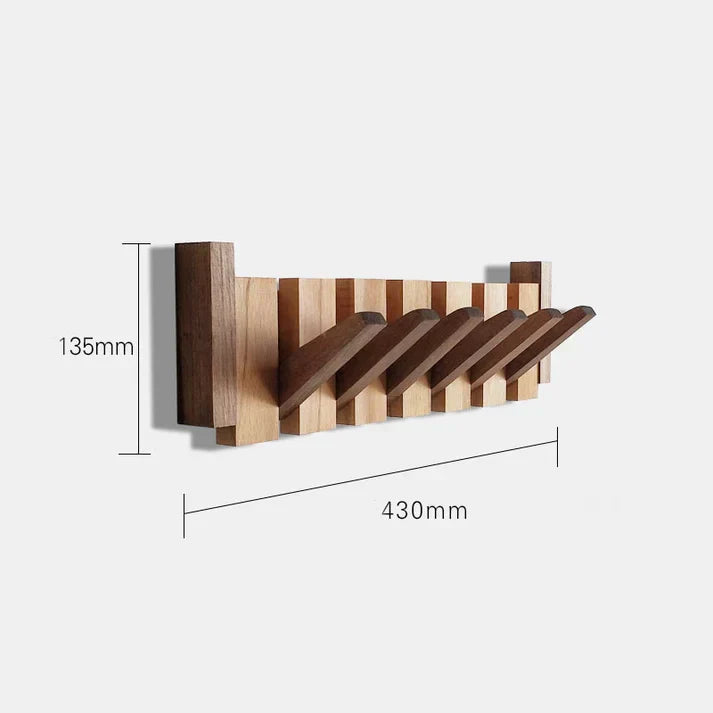 Nordeva Wall-Mounted Wooden Coat Rack