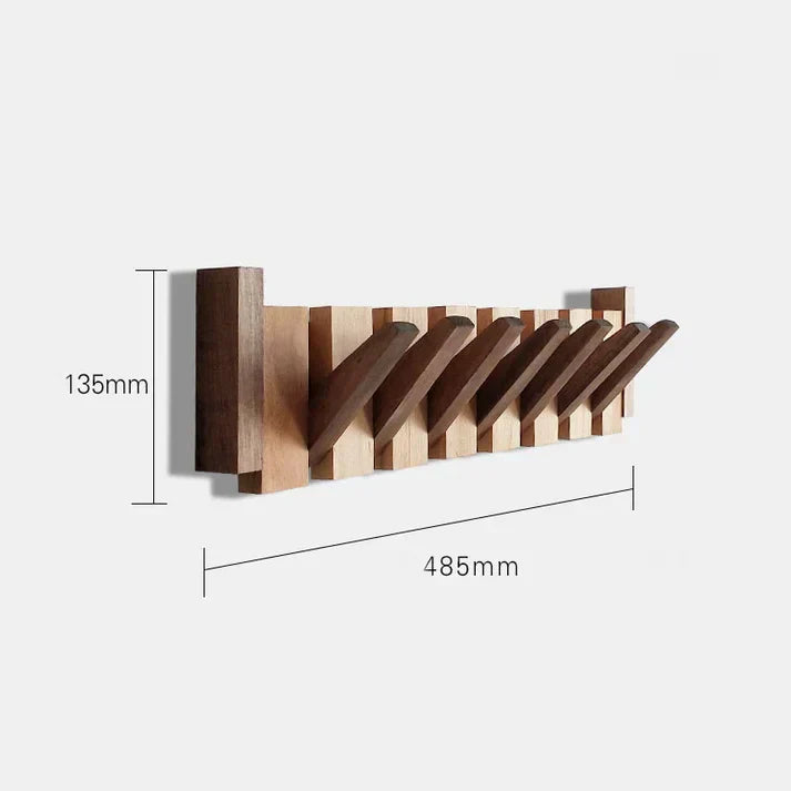 Nordeva Wall-Mounted Wooden Coat Rack