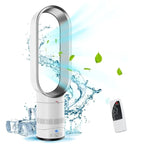AetherFlow Bladeless Tower Fan with Remote 10 Speed Oscillating Fan