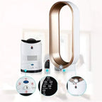 AetherFlow Bladeless Tower Fan with Remote 10 Speed Oscillating Fan