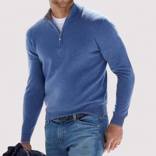 Northvale Half Zip Jumper for Men Lightweight Smart Casual Knitwear