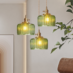 Lumicera Vintage Glass Cylindrical Pendant Light