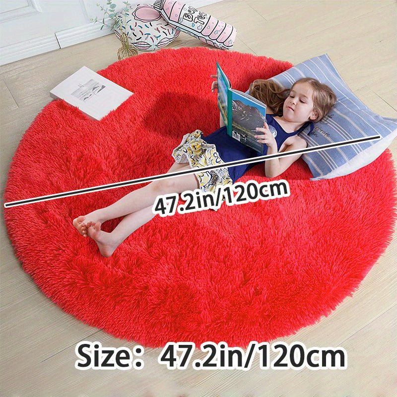 Nuvello Tapis Rond Moelleux Antidérapant
