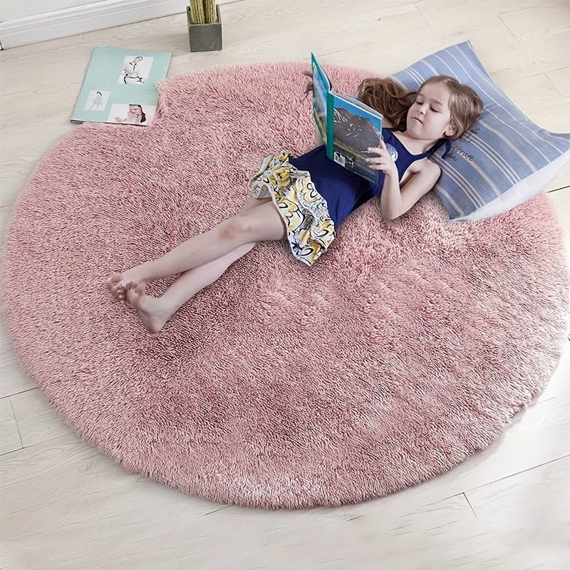 Nuvello Soft Round Rug Non-Slip