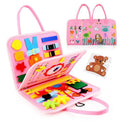 BusyTrail Toddler Activity Travel Bag with Educational Learning Toys