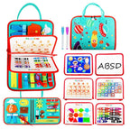 BusyTrail Toddler Activity Travel Bag with Educational Learning Toys