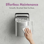 CrystalChill Countertop Ice Maker | Portable Ice Cube Machine 22kg/24H