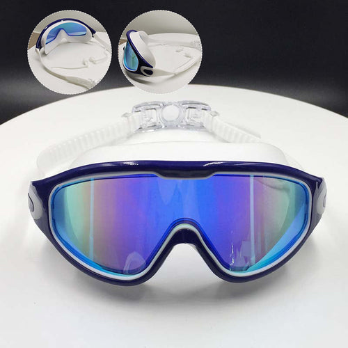 AquaVista Wide View Swim Goggles | Anti-Fog UV Protection Adult Goggles
