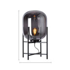 Fuméria Table Lamp Smoked Glass Modern Minimalist Design