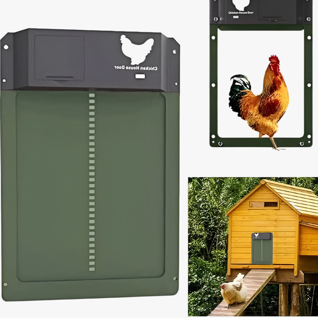 CoopGuard Automatic Chicken Coop Door with Light Sensor Control