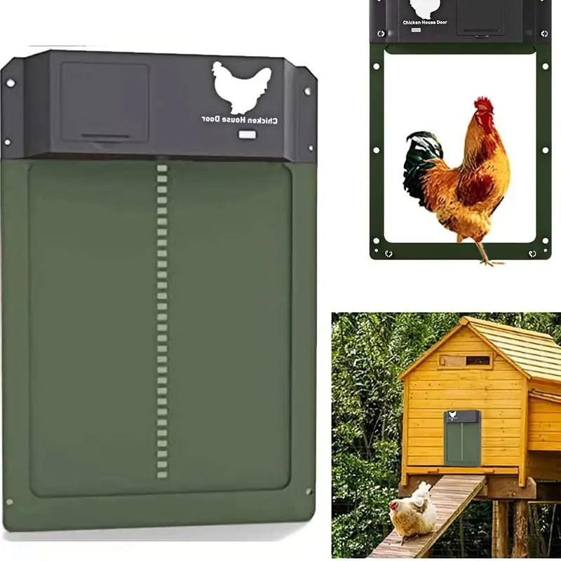 CoopGuard Automatic Chicken Coop Door with Light Sensor Control