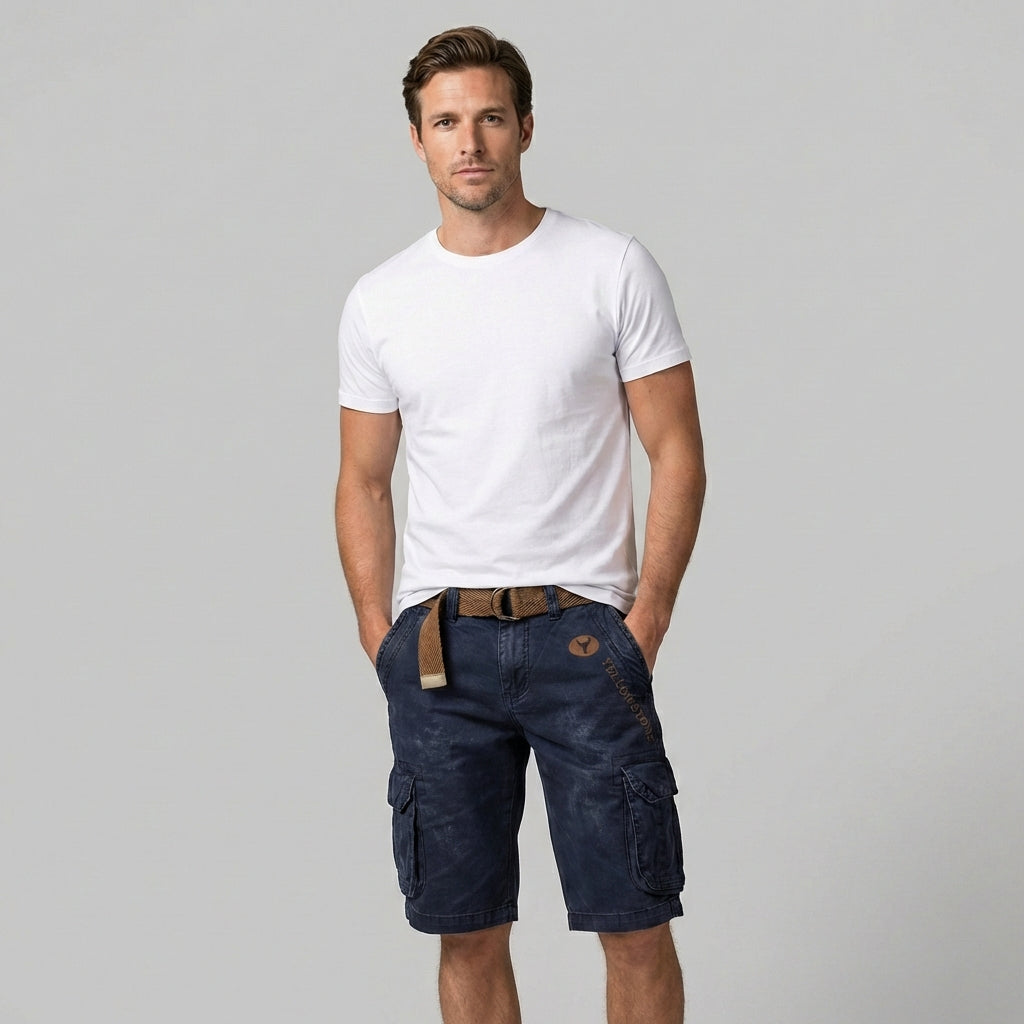 RidgeCarry Men's Cargo Shorts with Multiple Utility Pockets