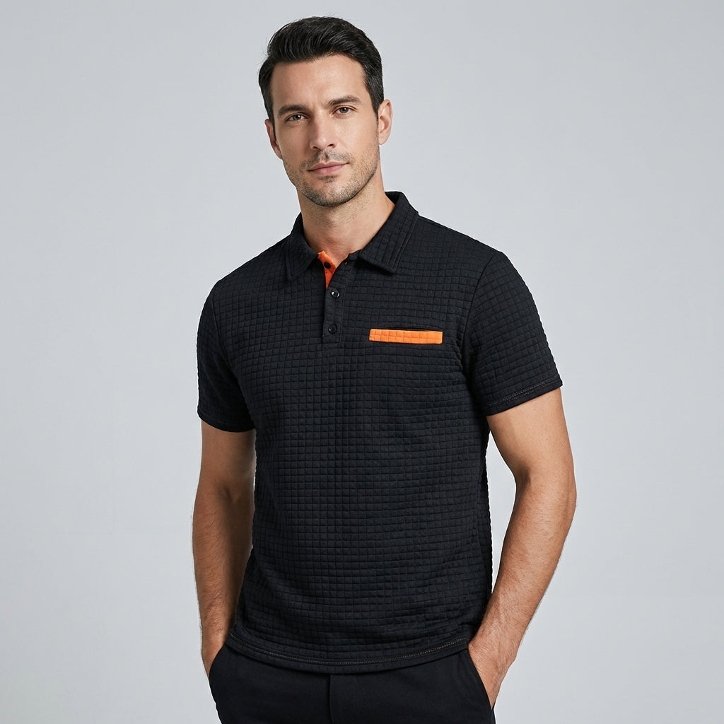 UrbanCore Men's Classic Polo Shirt | Short Sleeve Casual Collared Top