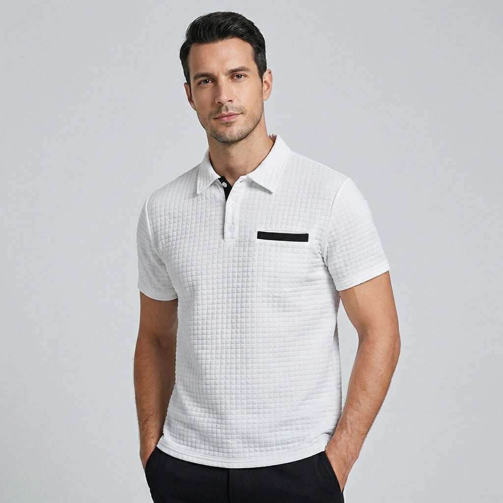 UrbanCore Men's Classic Polo Shirt | Short Sleeve Casual Collared Top