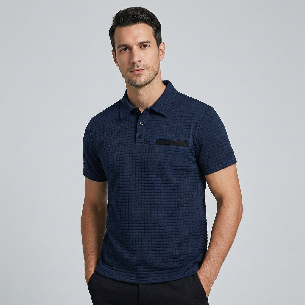 UrbanCore Men's Classic Polo Shirt | Short Sleeve Casual Collared Top