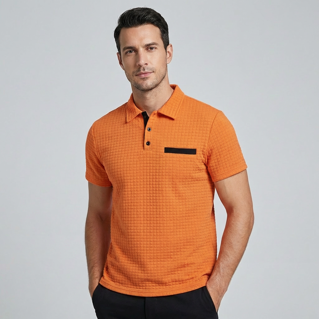 UrbanCore Men's Classic Polo Shirt | Short Sleeve Casual Collared Top
