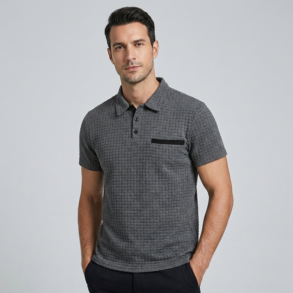 UrbanCore Men's Classic Polo Shirt | Short Sleeve Casual Collared Top