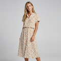Elowen Printed Midi Dress for Women Lightweight Summer Casual Dress