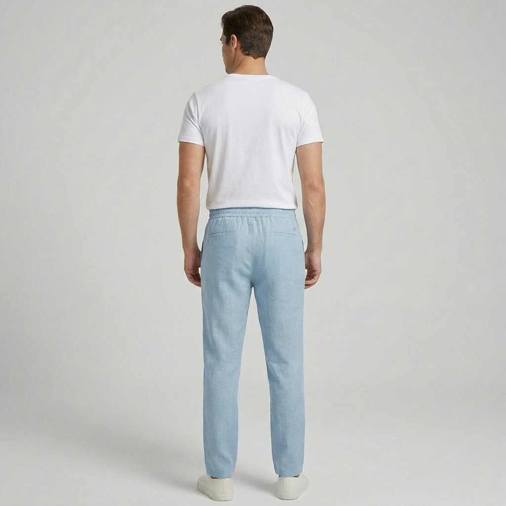 Men's Relaxed Fit Linen Trousers
