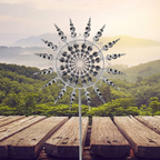 Kinetic Metal Garden Wind Spinner Outdoor Garden Ornament